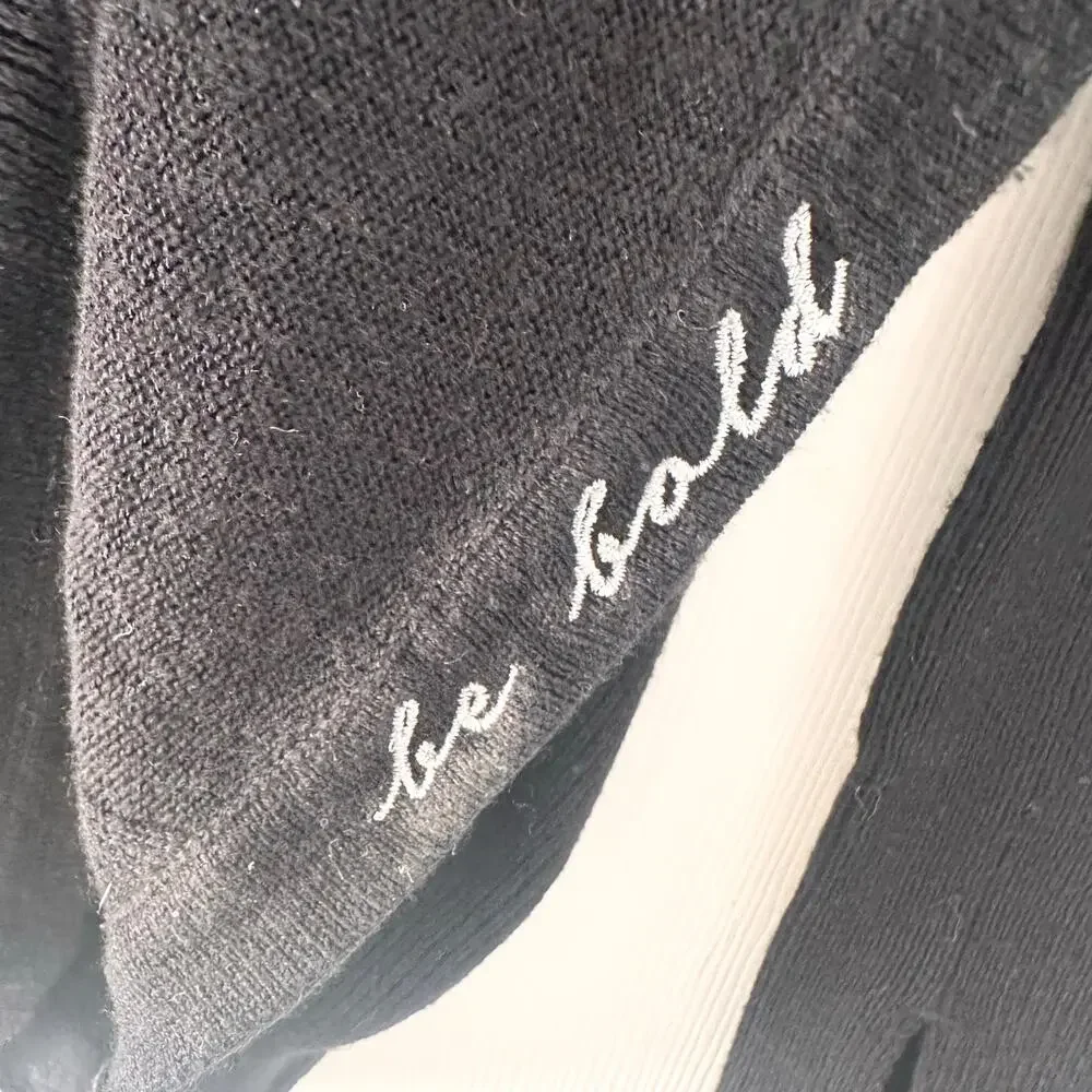 Lululemon Black Sunshine Coast Be Bold Long Sleeve Fitted Sweater M/L Thumbholes - Picture 7 of 9